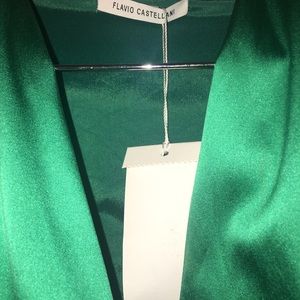Satin dress . Green color. New! With Tag !